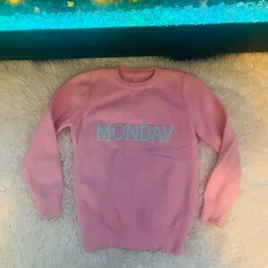 Monday pink sweater. Size 5/6